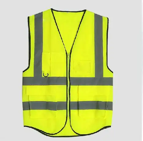 Hi Viz Safety Vest Factory Supply Werkkleding Hoge Zichtbaarheid Gecertificeerd Reflecterende Veiligheid Vest