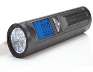 50kg 10g पोर्टेबल फांसी डिजिटल सामान पैमाने के साथ टॉर्च का नेतृत्व किया - Product Image 1