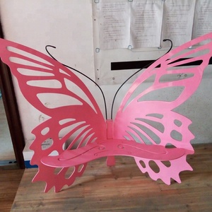 Sedia a Farfalla Moderna per Esposizione in Giardino, Statua Artistica, Arredo per Casa e Cortile, Decorazione per Vetrine di Centri Commerciali, Panchina in Metallo Artigianale, Fornitura di Fabbrica - Product Image 4