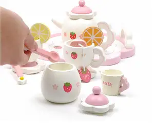 The Best Play Cooking Kitchen Toys high tea set tea cup set pink play wooden toy