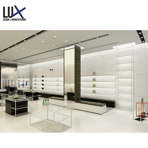 ออกแบบเคาน์เตอร์แคชเชียร์พร้อมราวแขวนเสื้อผ้าและตู้โชว์สินค้าสุดหรูสำหรับร้านบูติก LUX Customized Luxury Boutique Shop Fittings - Product Image 4
