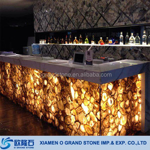 đèn nền đánh bóng vàng giả tấm đá mã não tấm trang trí - Product Image 1