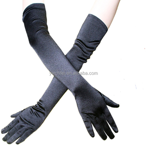 53CMStretch Satin Wrist Elbow Opera Extra <strong>Long</strong> <strong>Gloves</strong> - Product Image 2