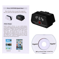 Nuevo Escáner de Códigos de Diagnóstico para Automóviles Vgate ICar2 BT OBD2 Elm327 con Soporte en Inglés para Android/PC/IOS, Ajuste Universal