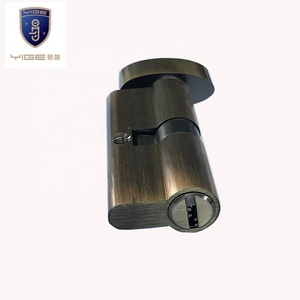 Ottone europeo da 70mm a pomello singolo aperto serratura a cilindro su blocco ABS corpo mortasa serratura per uso appartamento - Product Image 3