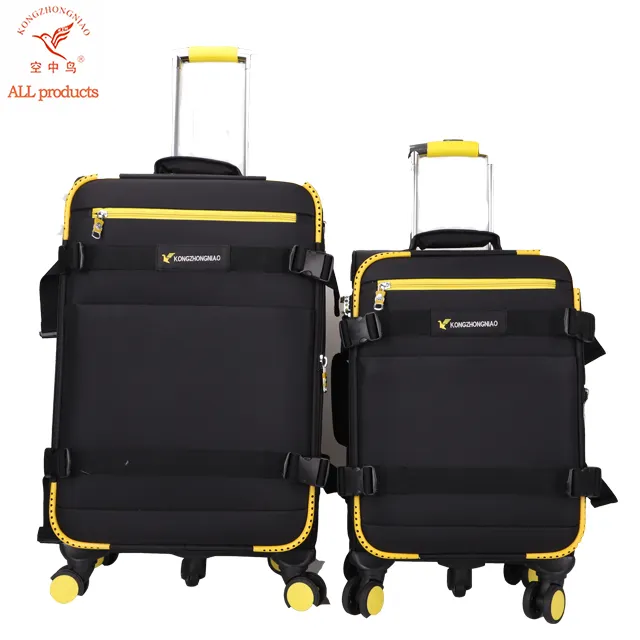 fashion jacquard customized trolley suitcase for men lightweight traveling luggage bag