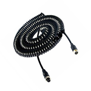 Cable de resorte de cabeza de aviación automotriz, línea de extensión de tirachinas en espiral de monitoreo de remolque de carga para remolque en espiral electrónico - Product Image 1