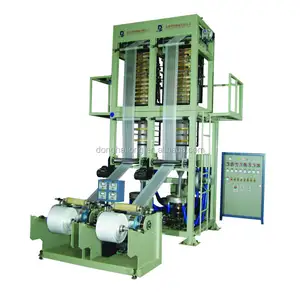 Garis Ganda PE Film Plastik Extruder & Blowing Film/Mesin Blown