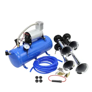 12V Điện Xe Tải Máy Kéo Tàu Hỏa Air Horn Pakistan Với 6L Máy Nén Khí Tank