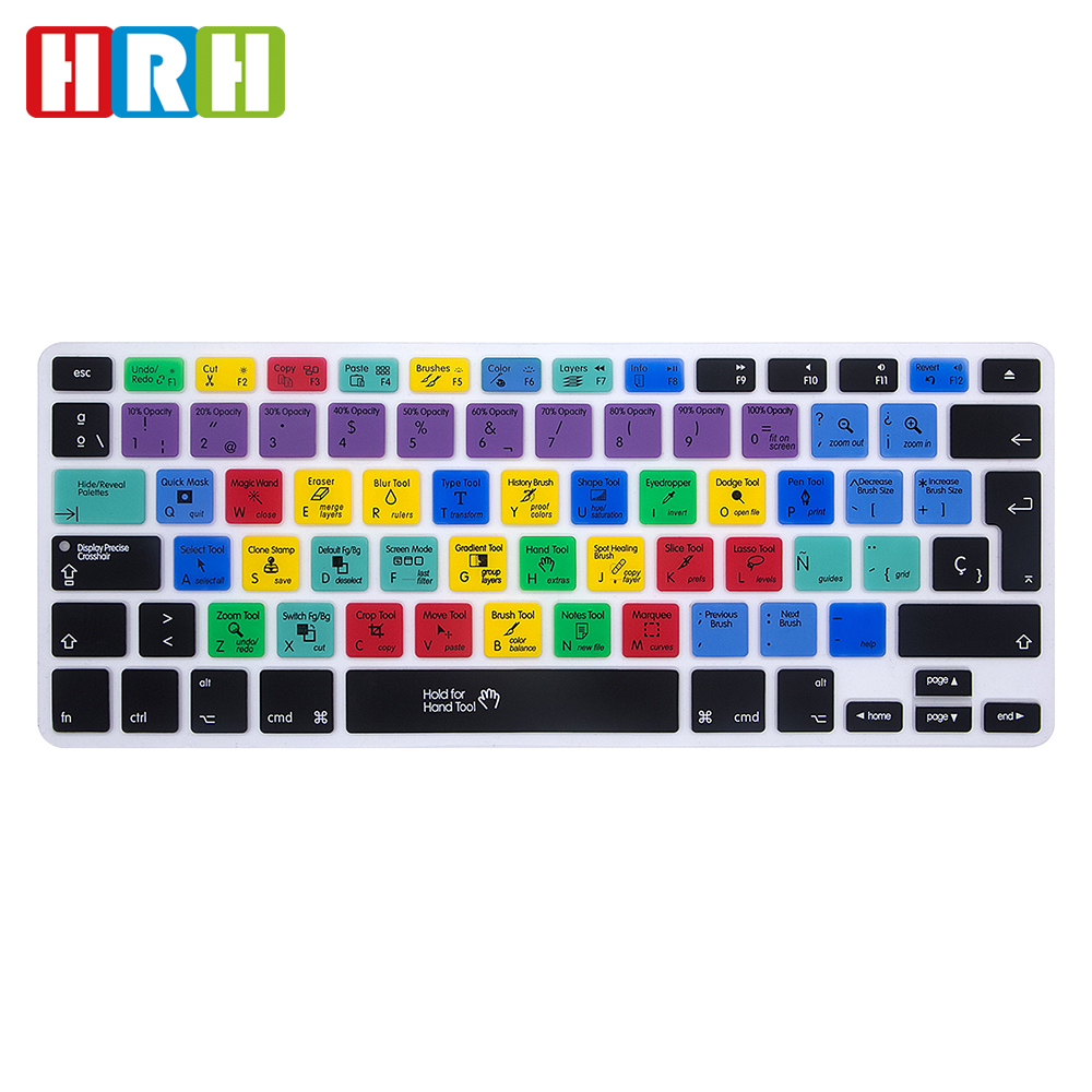 Adobe illustrator,Serato Scratch Live,Dreamweaver,Photoshop ярлыки клавиатуры кожица для adobe для macbook крышки клавиатуры