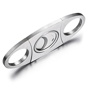 Offre Spéciale <span class=keywords><strong>en</strong></span> <span class=keywords><strong>ligne</strong></span> Nouveau produit Coupe-cigare à double lame <span class=keywords><strong>en</strong></span> acier inoxydable avec manche <span class=keywords><strong>en</strong></span> métal argenté Vente <span class=keywords><strong>en</strong></span> gros - Product Image 5