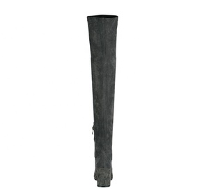 <span class=keywords><strong>Botas</strong></span> de piel por encima de la rodilla para <span class=keywords><strong>mujer</strong></span>, estilo italiano, piel auténtica, esbelta - Product Image 5
