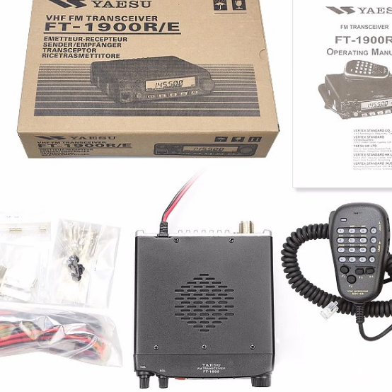 Transmissor de rádio móvel vhf 55w, yaesu FT-1900R/e longo alcance