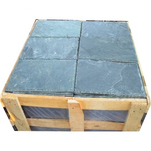 Piastrelle in Ardesia <span class=keywords><strong>Verde</strong></span> Lucidata per Tetti e Giardini Esterni Rivestimento Antiacido per Pavimenti di Ville - Product Image 1