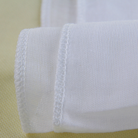 Couche-culotte bébé en gaze de coton blanc prépliée, de haute qualité et économique, avec protection anti-fuites 3D et barrière anti-fuites