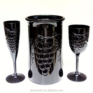 ถังแช่ไวน์อะคริลิครูปแชมเปญดีไซน์องุ่น - Product Image 4