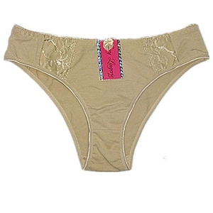 Culotte de bikini basique pour femme de marque personnalisée avec nœud et imprimé dentelle, écologique, respirante, sous-vêtement quotidien, service OEM - Product Image 1