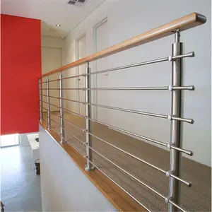 high quality gold plated top mount Rod railing parapet railing design