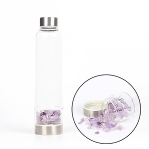 Pierres précieuses Cristal de quartz clair Bouteille d'élixir Graviers pour cadeau - Product Image 6