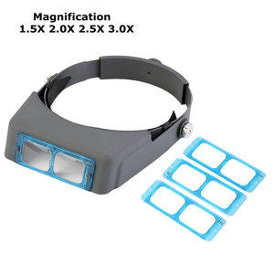 Hoofdband Vergrootglas Professionele Dubbele Lens Hoofd-Gemonteerde Loep Sieraden Vergrootglas Lezing Visorglas Binoculair Vergrootglas - Product Image 3