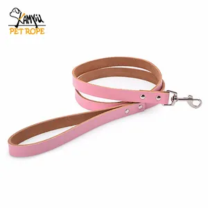 Real Leather K9 Dog Leash Pet Walking Training Leads For Small Medium Dogs Rogue Traders Puppy Farming leash Chains for dogs