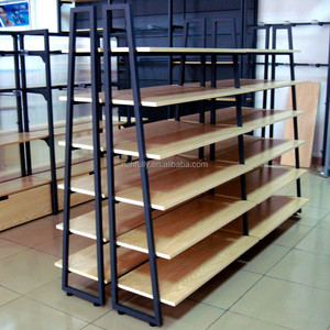 Estante de madera de acero para supermercado, nuevo estante de almacenamiento, 2016 - Product Image 3