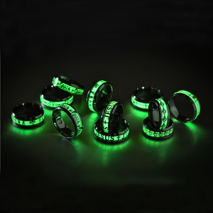 YWMT Anillo Luminoso de Acero Inoxidable Plateado con Diseño de Latido de Corazón, Brilla <span class=keywords><strong>en</strong></span> <span class=keywords><strong>la</strong></span> <span class=keywords><strong>Oscuridad</strong></span>, MANTU LQ004, Náutico, Unisex - Product Image 3