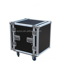 Rails de rack pour flight case EZON 3U |   Boîtier d'amplificateur professionnel ATA 300, étanche, antichoc, noir, pour équipement audio IT, transport sur route