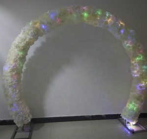 Arco de flores para decoración de boda, 20x50CM, para fiesta de boda, pasillo, carretera decorativa, centros de mesa citados - Product Image 4