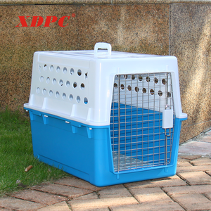 Jaula de transporte para perros y gatos, diseño de malla metálica, <span class=keywords><strong>caseta</strong></span> de plástico - Product Image 3