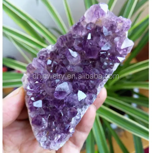 Wholesale Natural amethyst stone cluster amethyst natural raw crystals stone geodes cluster for decoration