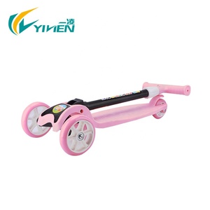 Janiilen-trottinette pliable rose à trois roues, <span class=keywords><strong>scooter</strong></span> en plastique pour enfants - Product Image 4
