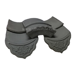 Gazebo de Madera Chino con Tejas de Arcilla Gris Antiguas para Jardines y Casas - Product Image 2