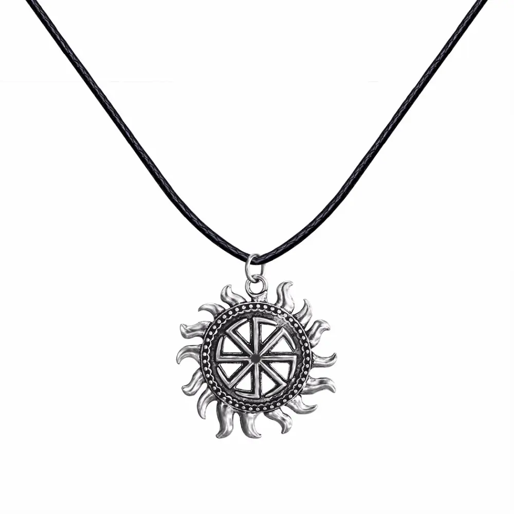 Wholesale Son Of Sun Solar Kolovrat Slavic Amulet Pendants For Necklace Viking Male Punk Boho Jewelry For Boyfriend Gifts
