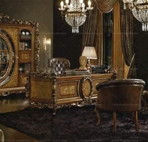 Armario de libros para sala de lectura, Color brillante, <span class=keywords><strong>barroco</strong></span> francés de lujo, sala de estudio - Product Image 5