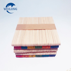 Thanh nhiều màu sắc nghệ thuật bằng gỗ bạch dương popsicle băng dính kem dành cho trẻ em đồ chơi sản xuất tại trung quốc. - Product Image 1