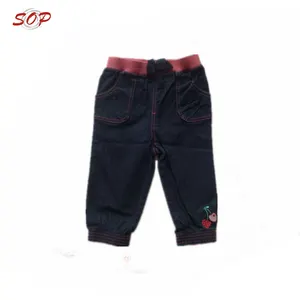 Kinder jungen jeans stickerei designs hosen neue mode jeans hosen