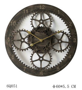 In stile francese di età 3D retro metal gear gigante antico <span class=keywords><strong>orologio</strong></span> <span class=keywords><strong>da</strong></span> <span class=keywords><strong>parete</strong></span> in plastica <span class=keywords><strong>per</strong></span> la decorazione domestica - Product Image 5