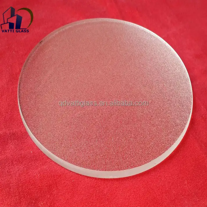 Discos de vidro de borosilicate, discos de vidro foscos em forma redonda de alta temperatura