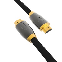 Câble 4K 3D de 3 m (10 pieds) MÂLE-MÂLE avec gaine en PVC pour projecteur, téléviseur LCD, ordinateur portable et ordinateur