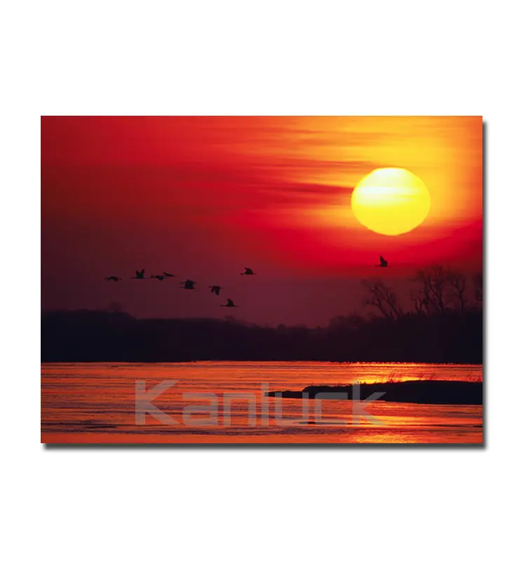 Sunset ภาพพิมพ์ Giclee บนผ้าใบ/ภูมิทัศน์ภาพพิมพ์ผนังศิลปะ