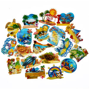 סיטונאי ישיר יצרן נמוך moq 3d מותאם אישית שרף הים בעולם מקרר מגנט סרור תיירות - Product Image 1