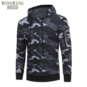 <span class=keywords><strong>Felpe</strong></span> con cappuccio TONGYANG uomo 2018 <span class=keywords><strong>felpe</strong></span> con cappuccio da uomo di nuova moda Hombre Hip Hop felpa con cappuccio mimetica di <span class=keywords><strong>marca</strong></span> Casual - Product Image 4
