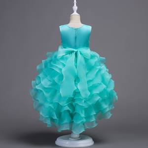 רקום ילדים ערב מסיבת שמלת ילדה שושבינה שמלת שושבינה סגול - Product Image 6