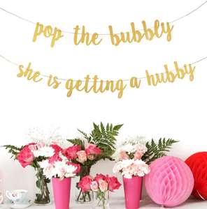 Nuevo Banner de Papel para Despedida de Soltera, Dorado, Ecológico, Desechable, con Logotipo Personalizable, <span class=keywords><strong>Vrise</strong></span> - Product Image 2