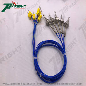 الكهربائية الحرارية <span class=keywords><strong>Pt100</strong></span>/E/J/T نوع مجس مستشعر الحرارة الحرارية ميزان الحرارة ل قضيب نحاسي التصاعدي آلة صب - Product Image 4