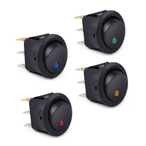 Interrupteur à bascule rond 12V ON/OFF avec led 20A