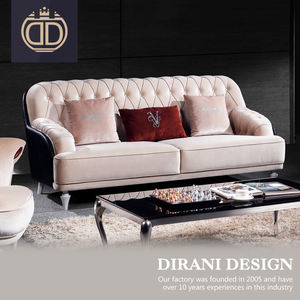 Último diseño moderno beige sofá chesterfield terciopelo <span class=keywords><strong>3</strong></span> <span class=keywords><strong>2</strong></span> 1 muebles diseño terciopelo salón tela tufted sofá conjunto - Product Image 2