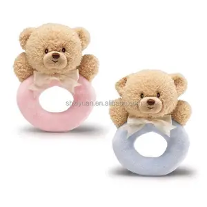 Baby wrist toys plush teddy bear rattle toys plush infant toys