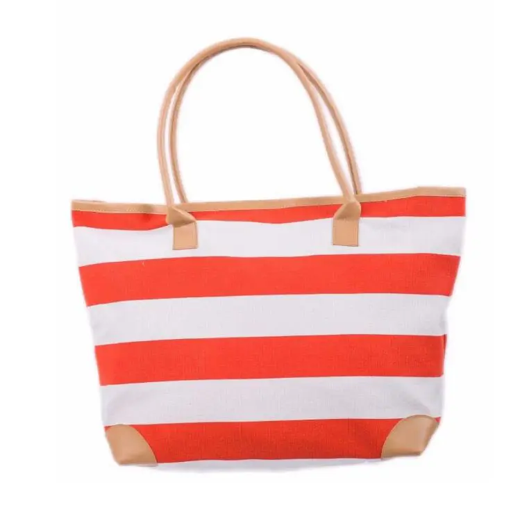 China online rope handle tote bags canvas bag beach bag for women